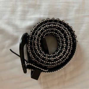Black & Silver Rhinestone Belt